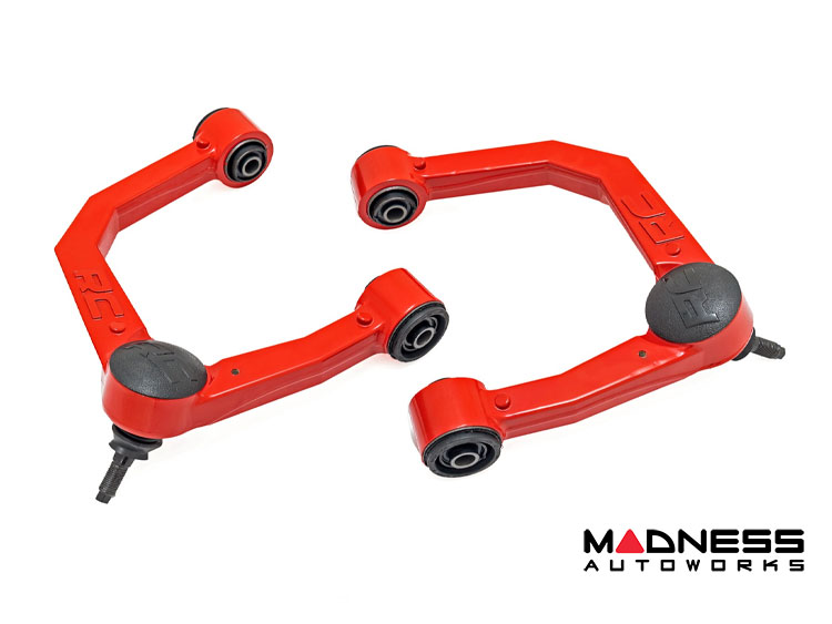 Toyota Tacoma Forged Upper Control Arms - Rough Country - For 3.5" Lift - Red